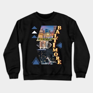 BALTIMORE CITY SKYLINE DESIGN Crewneck Sweatshirt